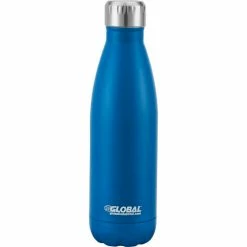 Promo 🎉 Global Industrial® Double Wall Stainless Water Bottle, Blue, 17 Oz. - 24/Case ✔️ -Serveware & Tableware Sales Store 0SL FY BT9050 24