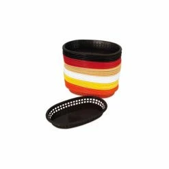 Buy ⌛ Alegacy 496FR - Stiff Oval Fast Food Basket, Red, 1 Dozen 🧨