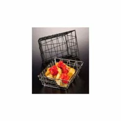 Best deal 🥰 American Metalcraft BZZ95B - Zorro Basket, 9 x 6 x 2-1/2, Rectangle, Black 🎉