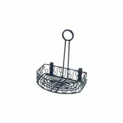 Cheap 😀 American Metalcraft CRS68 - Condiment Caddy, 6-1/4 x 8-1/4 x 9"H, Scroll Design, Black Wrought Iron 🎁