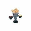 Outlet ⌛ American Metalcraft FBC92 - French Fry Basket, Conical, (2) Ramekins, 9-3/8"H, Black Wrought Iron 🧨