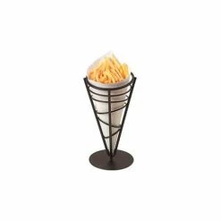 Discount 🤩 American Metalcraft FFB59 - Ironworks French Fry Basket, Conical, 9-1/2"H, Black Wrought Iron 🤩
