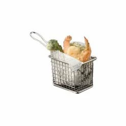 Best deal 🔥 American Metalcraft FRYT433 - Tabletop Serving Fry Basket, 4"W x 3"D x 3"H, Rectangular ❤️