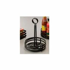 Flash Sale 🧨 American Metalcraft FWC69 - Condiment Basket, 6 x 8-1/2, Flat, Coil, Center Slotted Handles, Black 🤩