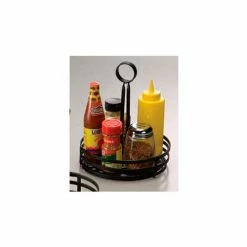 Top 10 🌟 American Metalcraft FWC89 - Condiment Basket, 8" x 9-1/2", Flat Coil, Center Slotted Handles, Black ⭐