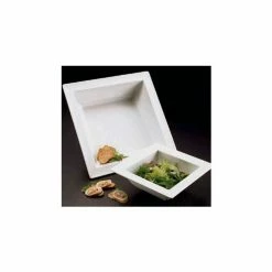 Deals ❤️ American Metalcraft MEL41 - Endurance Bowl, 14-1/2" Sq. x 3" Deep, White 🌟