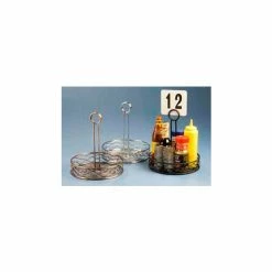 Buy ❤️ American Metalcraft RBNB17 - Birdnest Condiment Rack, 7-3/4" Dia., Wire, Black Finish 👍