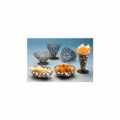 Buy 🧨 American Metalcraft WBW96 - Go-Go Basket, 6 x 9, Oval Shape, Ring Design, Black 👏