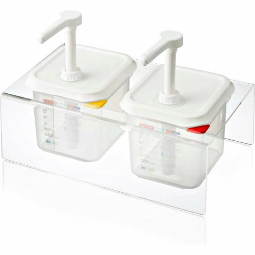 Buy ❤️ Araven Sauce Dispenser Set 2 X 1/6 Size + Pumps Clear ✨ 1 Buy ❤️ Araven Sauce Dispenser Set 2 X 1/6 Size + Pumps Clear ✨