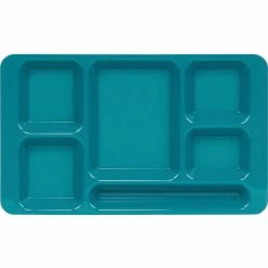 Deals 🥰 Cambro 1596CW414 - School Tray 2 x 2 10" x 15", Teal - Pkg Qty 24 🎉