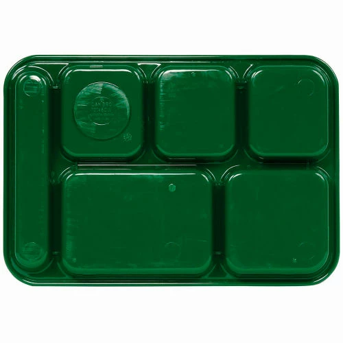 Best deal 🎉 Cambro 10146CW119 - School Tray 10" x 14" 6 Compartment, Sherwood Green - Pkg Qty 24 ❤️ 2 Best deal 🎉 Cambro 10146CW119 - School Tray 10" x 14" 6 Compartment, Sherwood Green - Pkg Qty 24 ❤️ - Image 2