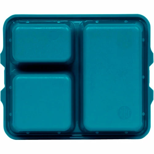 Budget ❤️ Cambro 9113CP414 - Tray 3 Compartment Deep- Teal - Pkg Qty 24 💯 2 Budget ❤️ Cambro 9113CP414 - Tray 3 Compartment Deep- Teal - Pkg Qty 24 💯 - Image 2