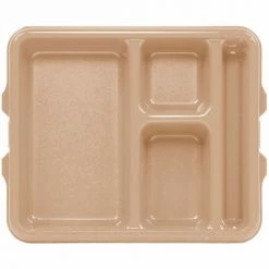 Hot Sale 🔔 Cambro 9114CP161 - Tray 4 Compartment 9 x 11, Tan - Pkg Qty 24 🛒