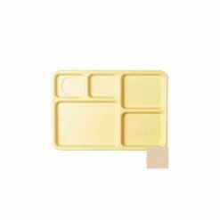 Top 10 ⌛ Cambro 10145CW133 - Tray, 5-Compartment, 10" x 14"-1/2x15/16, Beige - Pkg Qty 24 🌟