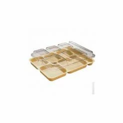 Flash Sale 🧨 Cambro 10146DCWC135 - Tray Lid, Fits 6-Comp Tray, 10" x 14"-5/32x1-5/32, Clear - Pkg Qty 24 😍