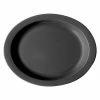 Promo ⌛ Cambro 120CWP110 - Plate Oval 12", Black - Pkg Qty 24 💯