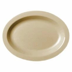 Discount ⌛ Cambro 120CWP133 - Plate Oval 12", Beige - Pkg Qty 24 🤩