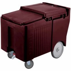 Coupon 😉 Cambro ICS125LB131 - Ice Caddy, Dark Brown, 125 Lbs. Cap., 4 Swivel, 1 with Brake 🛒