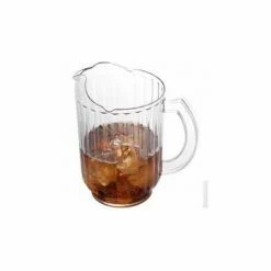 Budget 🔥 Cambro PE600CW135 - Pitcher, 60 Oz, 7-7/8"H x 7-3/8"D, Ice-Control Countered Lip, Slotted Base, - Pkg Qty 6 ✨