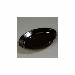 Cheapest ✔️ Carlisle 4356303 - Dallas Ware® Oval Platter 9-1/4" x 6-1/4", Black - Pkg Qty 24 🧨
