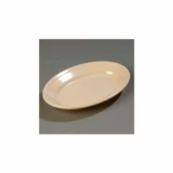 Cheap ⭐ Carlisle 4356325 - Dallas Ware® Oval Platter 9-1/4" x 6-1/4", Tan - Pkg Qty 24 🔔
