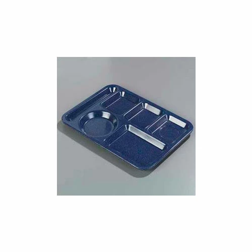 Outlet โ Carlisle 4398035 - Left-Hand Heavy Weight 6-Compartment Tray, Caf? Blue - Pkg Qty 12 ๐ 1 Outlet โ Carlisle 4398035 - Left-Hand Heavy Weight 6-Compartment Tray, Caf? Blue - Pkg Qty 12 ๐
