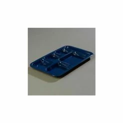 Best deal 🎉 Carlisle 4398250 - Right-Hand Space Saver Compartment Tray, Dark Blue - Pkg Qty 12 ⭐