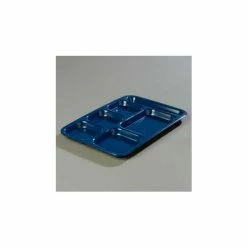New ✨ Carlisle 4398850 - Right-Hand Heavy Weight Compartment Tray, Dark Blue - Pkg Qty 12 ⭐