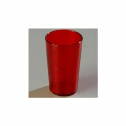 New 🥰 Carlisle 521210 - Stackable™ SAN Tumbler 12 Oz., Ruby, Pebbled - Pkg Qty 72 🧨