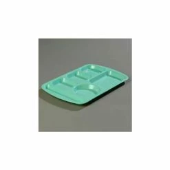 Best reviews of ❤️ Carlisle 586500 - Left-Hand Handled Economy Melamine 6-Compartment Tray, Variegated - Pkg Qty 12 ❤️