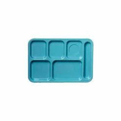 Wholesale ⌛ Carlisle 61459 - Left-Hand 6-Compartment Tray, Slate Blue - Pkg Qty 24 🎁