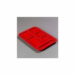 Brand new 👏 Carlisle 614R05 - Right-Hand Compartment Tray, Red - Pkg Qty 24 🎁