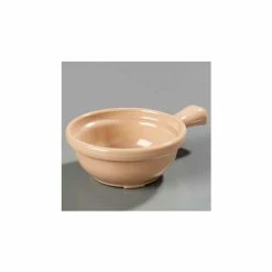Cheap ⭐ Carlisle 700619 - Handled Soup Bowl 8 Oz., 4-5/8", Stone - Pkg Qty 24 🌟