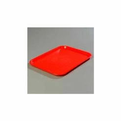 New ❤️ Carlisle CT141805 - Cafe® Standard Tray 14" x 18", Red - Pkg Qty 12 🥰
