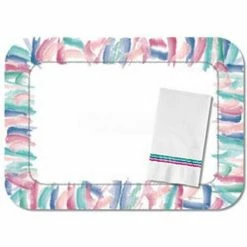 Budget 👍 Dinex DX5323I - Watercolors Traycover W/Straight Edge Round Corner, 12-3/4" x 16-5/8", 1000/Cs 🔥