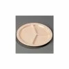 Best Pirce 🧨 Carlisle KL10225 - Kingline™ 3-Compartment Plate 10-1/16" x 3/4", Tan - Pkg Qty 48 💯