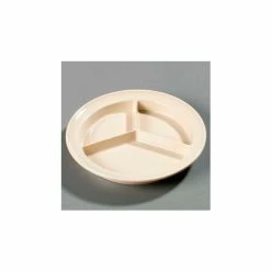 Top 10 🎉 Carlisle KL20325 - Kingline™ 3-Compartment Plate 8-23/32" x 1-1/4", Tan - Pkg Qty 12 ⭐