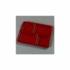 Best deal 😉 Carlisle KL44485 - 4-Compartment Tray 10-15/16", 8-21/32", 5/8", Dark Cranberry - Pkg Qty 12 ⭐