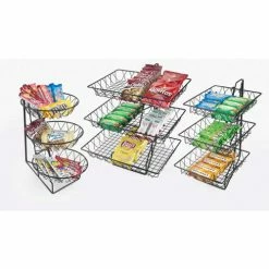 Flash Sale 🤩 Cal-Mil 1292-3 Round Wire Merchandiser 3 Tier 12"W x 18"D x 22"H ⌛