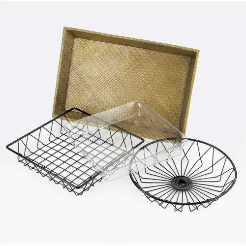 New ✨ Cal-Mil 1292 Tray Round Wire Tray 12" Dia. - Pkg Qty 3 ❤️ 1 New ✨ Cal-Mil 1292 Tray Round Wire Tray 12" Dia. - Pkg Qty 3 ❤️