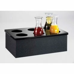 Discount ✨ Cal-Mil 707-12 Carafe Collars 12"W x 20"D, Black 🔔