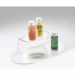 Flash Sale 😉 Cal-Mil 809-12 Clear 2 Tier Amenity Tray 9-3/4"W x 4-1/2"D x 2-1/2"H - Pkg Qty 24 🎉