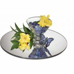Deals 🧨 Cal-Mil GT12 - Glass Tray, Round, Mirror, 12" Dia. x 1/4"H 🧨