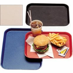 Discount 👍 Cambro 1014FF106 - Tray Fast Food 10" x 14", Light Peach - Pkg Qty 24 ✨
