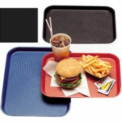 Wholesale 💯 Cambro 1216FF110 - Tray Fast Food 12" x 16", Black - Pkg Qty 24 ⌛