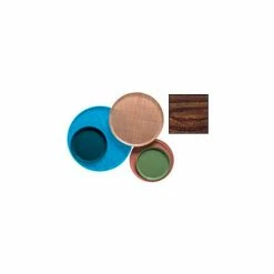 Promo ❤️ Cambro 1550308 - Camtray 15.5" Round Low, Burma Teak - Pkg Qty 12 😀 -Serveware & Tableware Sales Store Cambro 1550308