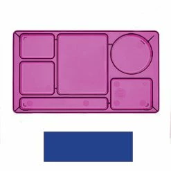 Discount 😀 Cambro 915CP186 - School Tray 2 x 2 9" x 15", Navy Blue - Pkg Qty 24 ⌛