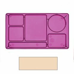 Best Pirce 🎉 Cambro 915CW133 - School Tray 2 x 2 10" x 14", Beige - Pkg Qty 24 💯