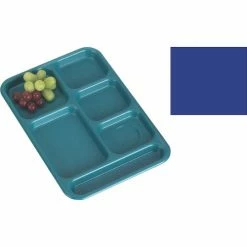 Wholesale 👏 Cambro BCT1014186 - School Tray 10" x 14" 6 Compartment, Navy Blue - Pkg Qty 24 😉