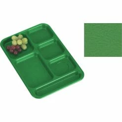 Best reviews of 🔔 Cambro PS1014437 - School Tray, 10" x 14" 6 Compartment, Grass Green - Pkg Qty 24 ⌛